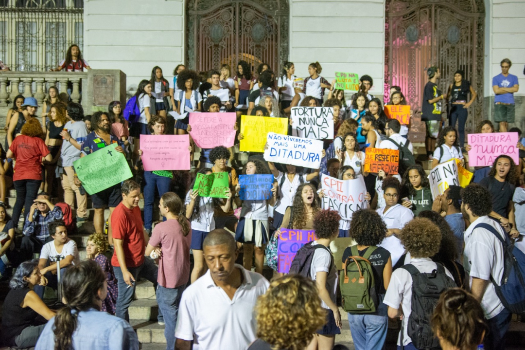 Ato pela democracia(Foto: Bruno Kaiuca)