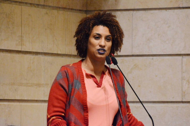 Marielle Franco. Macaque in the trees