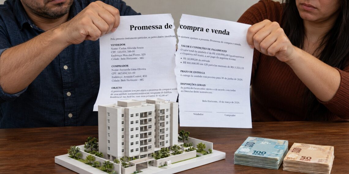 Contrato rasgado representa o cancelamento de uma compra.