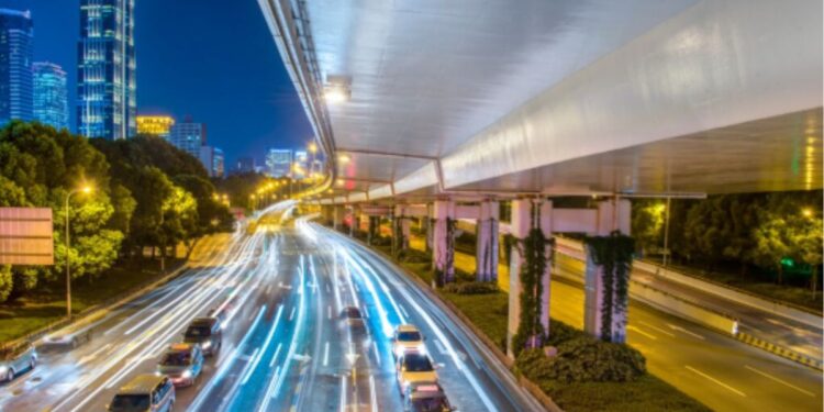 Carros em movimento
